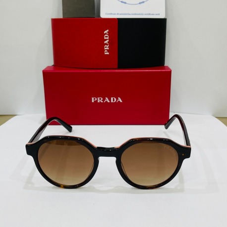 PRADA SİYAH ÇERÇEVE KAHVE ŞEFFAF CAM