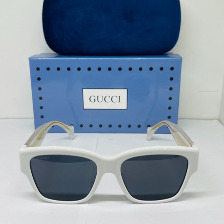 GUCCİ BEYAZ ÇERÇEVE SİYAH ŞEFFAF CAM
