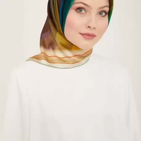 ARMİNE Nostalji Twill İpek Eşarp 9112-33
