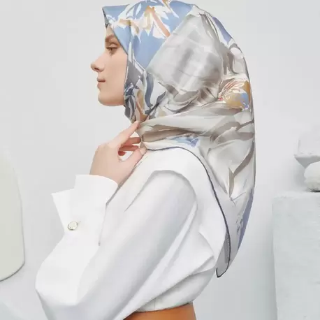 ARMİNE SURA İPEK EŞARP YAZ SEZONU 9337DM 05
