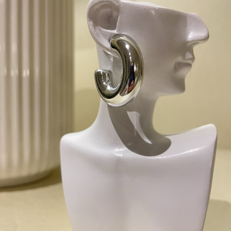 Power Hoop Silver