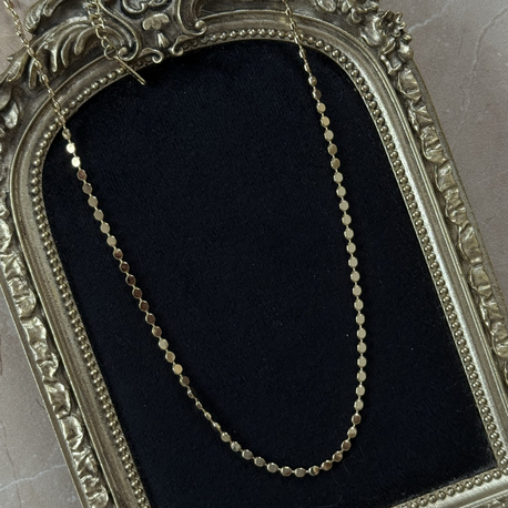 Çelik Gold Ezme Zincir Kolye