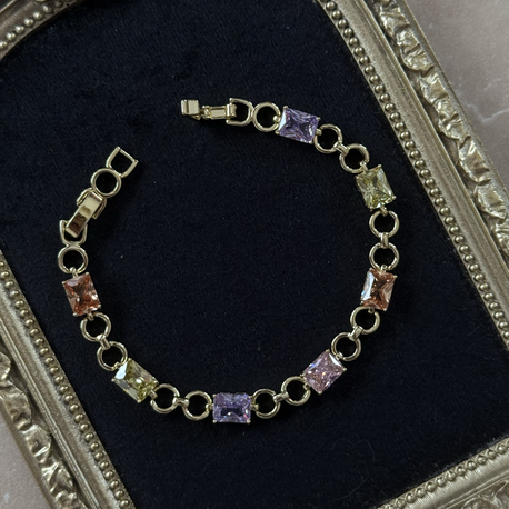 Xuping Gold Pembe Mor Bileklik