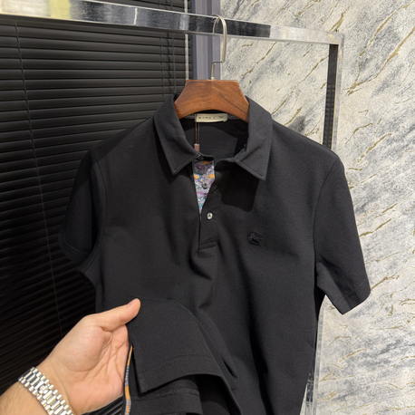 Premium Siyah Polo Yaka | Etro Detay Yaka