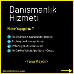 DANIŞMANLIK - INSTAGRAM ( Instagram E-kitap Hediyeli )