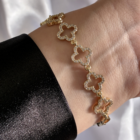 VİP | Fleur Noir Gold Bileklik