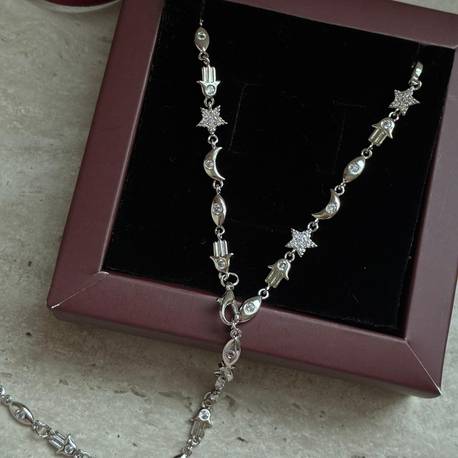VİP | Silver Manifest Y Kolye