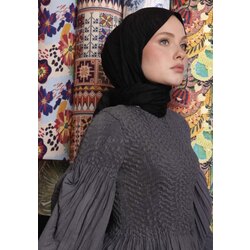 Zebra Desen Şal Siyah