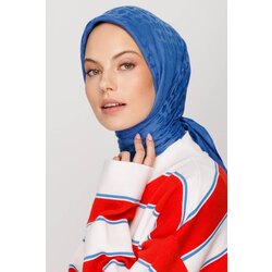 Bloom Desen Eşarp İndigo