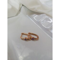 MİNELİ ROSE GOLD KÜPE
