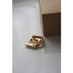 ÇELİK GOLD KARE KÜPE 