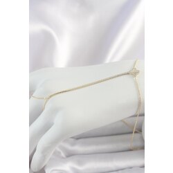  Su Yolu Zirkon Taşlı Yonca Model Şahmeran
