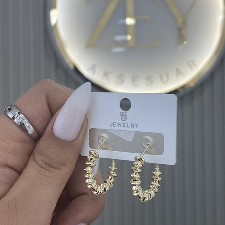 Gold halka küpe
