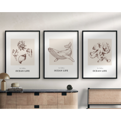 Ocean - 3lü Print Seti