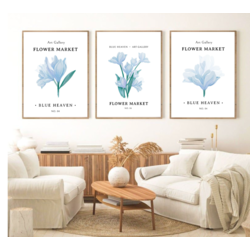 3lü Flower Poster Seti