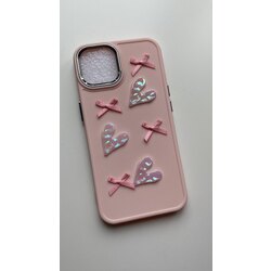 iPhone 12 Pro Max Kurdele Pembe Telefon Kılıfı