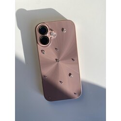iPhone 16 Kahverengi Ay Yıldız Telefon Kılıfı