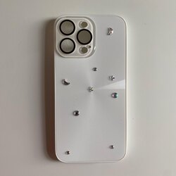 iPhone 13 Pro Max Beyaz Ay Yıldız Telefon Kılıfı