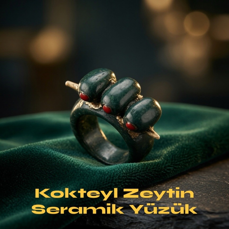 Seramik Kokteyl Zeytin Yüzük