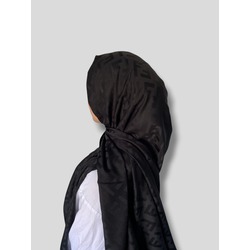 F Desen İpeksi Jakar Lara Şal Siyah