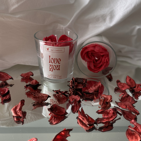Rose candle 
