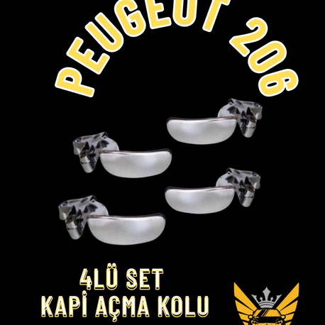 Kapı açma mandalı 4 kapi set