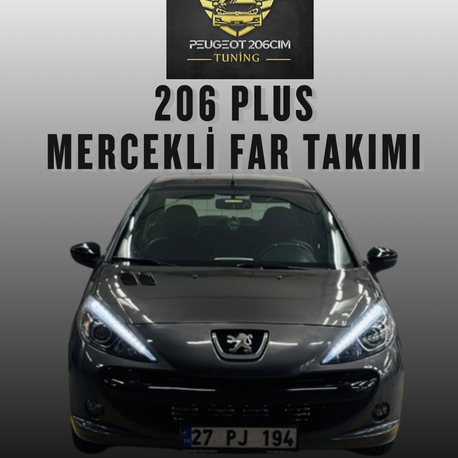 Peugeot 206+plus mercekli far takımı