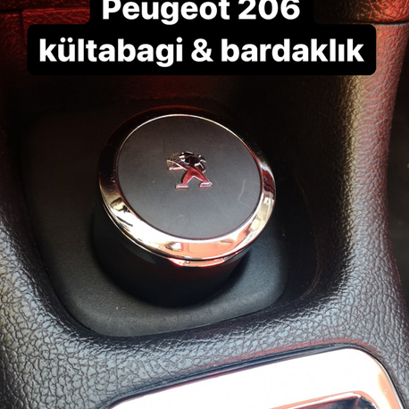 Peugeot 206 bardaklık ve kültabak