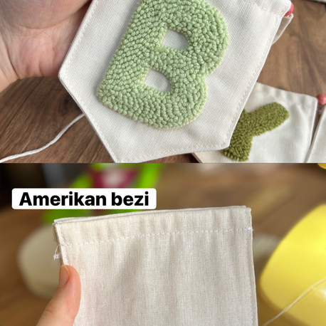 Punch isim Flama (Amerikan bezi kumaş)