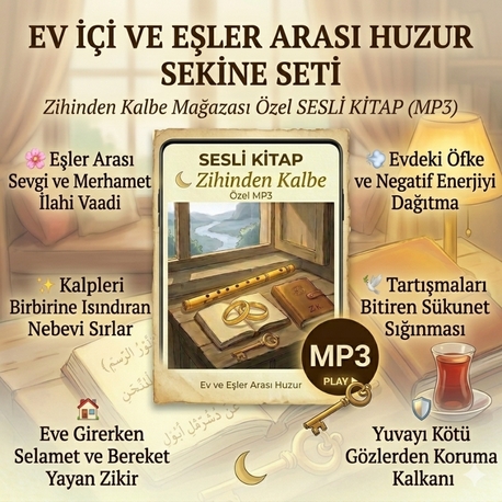 Ev İçi ve Eşler Arası Huzur Sekine Seti (Uygulamalı Sesli MP3 Dinleti)