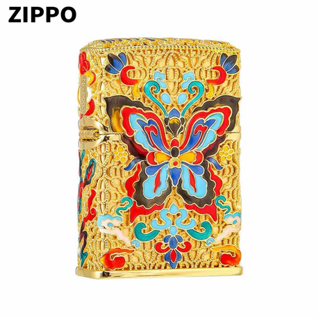 Zippo Butterfly Gold Plate