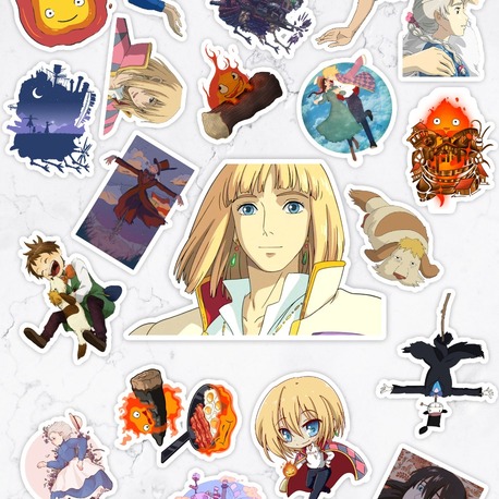 Howl's Moving Castle ( Yürüyen Şato ) Ghibli Anime Sticker Paketi (20 Sticker)