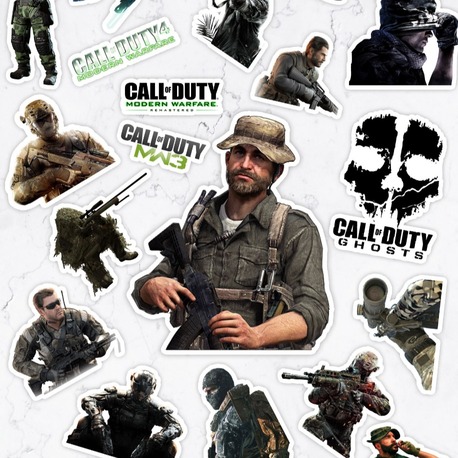 Call of Duty Video Oyun Telefon Laptop Yapışkanlı Folyo Sticker Paketi (20 ADET)