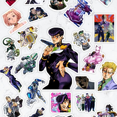  JoJo no Kimyou na Bouken part 4 Anime Sticker Paketi (25 Sticker)