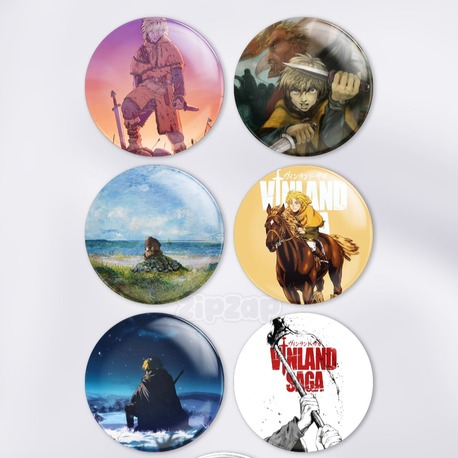 Vinland Saga Çanta Süsü Rozet İğneli Buton Rozet Seti (6 ADET)