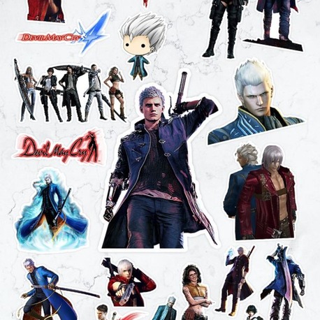 Devil May Cry Video Oyun Sticker Paketi (20 ADET)