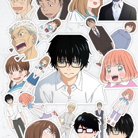 Sangatsu no Lion (3-gatsu no Lion) Anime Sticker Paketi (20 Sticker)
