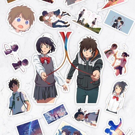 Kimi no Na wa (Your name) (Senin Adın) Anime Sticker Paketi (20 Sticker)