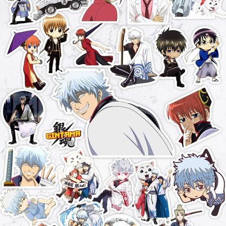 Gintama Anime Sticker Paketi (25 Sticker)