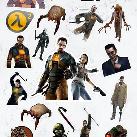 Half Life Video Oyun Sticker Paketi (20 ADET)