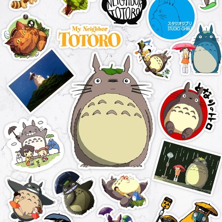  Totoro Ghibli Anime Sticker Paketi (20 Sticker)