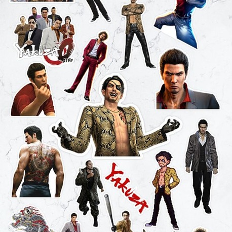 Yakuza Video Oyun Sticker Paketi (20 ADET)