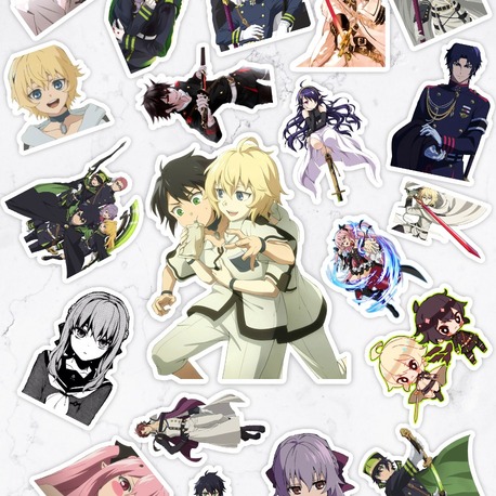  Owari no Seraph Anime Sticker Paketi (20 Sticker)