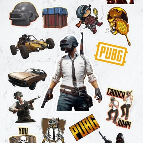 Playerunknown's Battlegrounds Pubg Video Oyun Sticker Paketi (20 ADET)