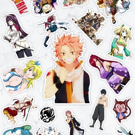 Fairy Tail Anime Sticker Paketi (20 Sticker)