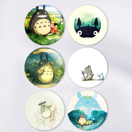 My Neighbor Totoro Tonari no Totoro Çanta Süsü Rozet İğneli Buton Rozet Seti (6 ADET)