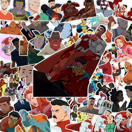 Dev Invincible Sticker Paketi 50 Adet Sticker