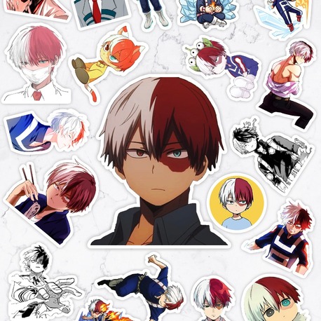 Shoto Todoroki My Hero Academia Anime Sticker Paketi (20 Sticker)