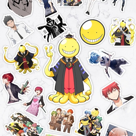 Assassination Classroom (Ansatsu Kyoushitsu) Anime Sticker Paketi (20 Sticker)