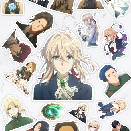 Violet Evergarden Anime Sticker Paketi (20 Sticker)